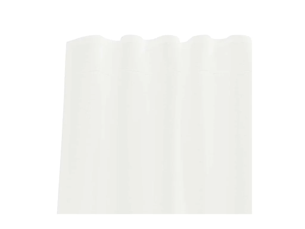 Tende in voile con passanti 2 pz bianco 140x175 cm