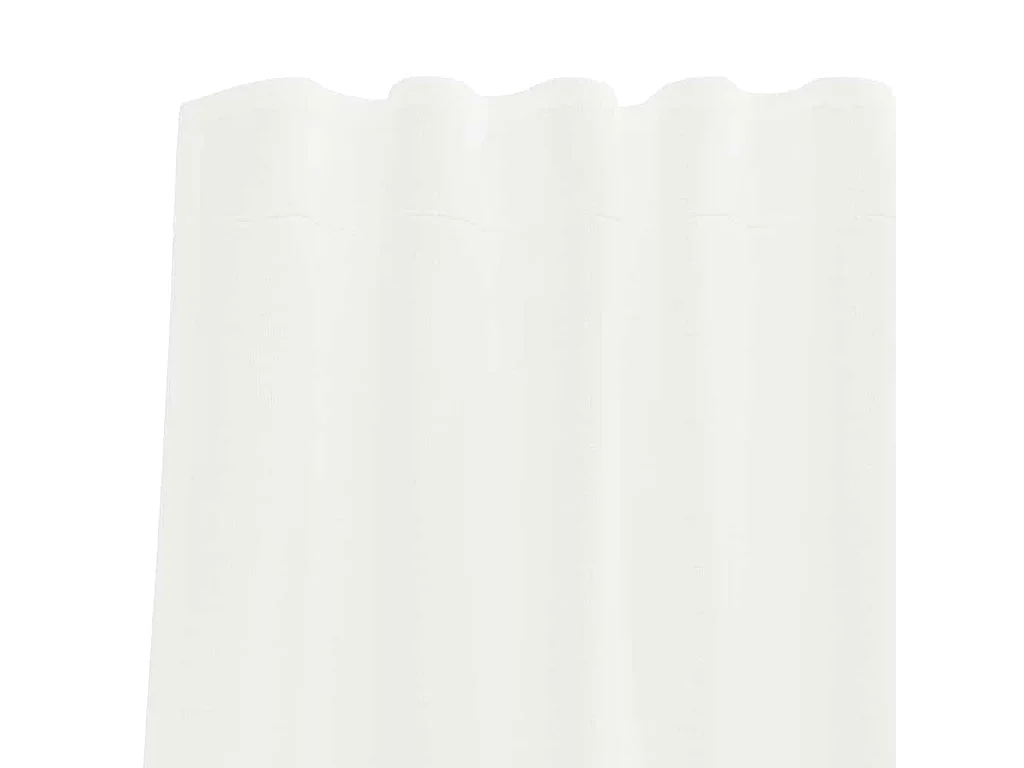 Voile Gardinen mit Schlaufen 2 Stk. weiß 140x175 cm