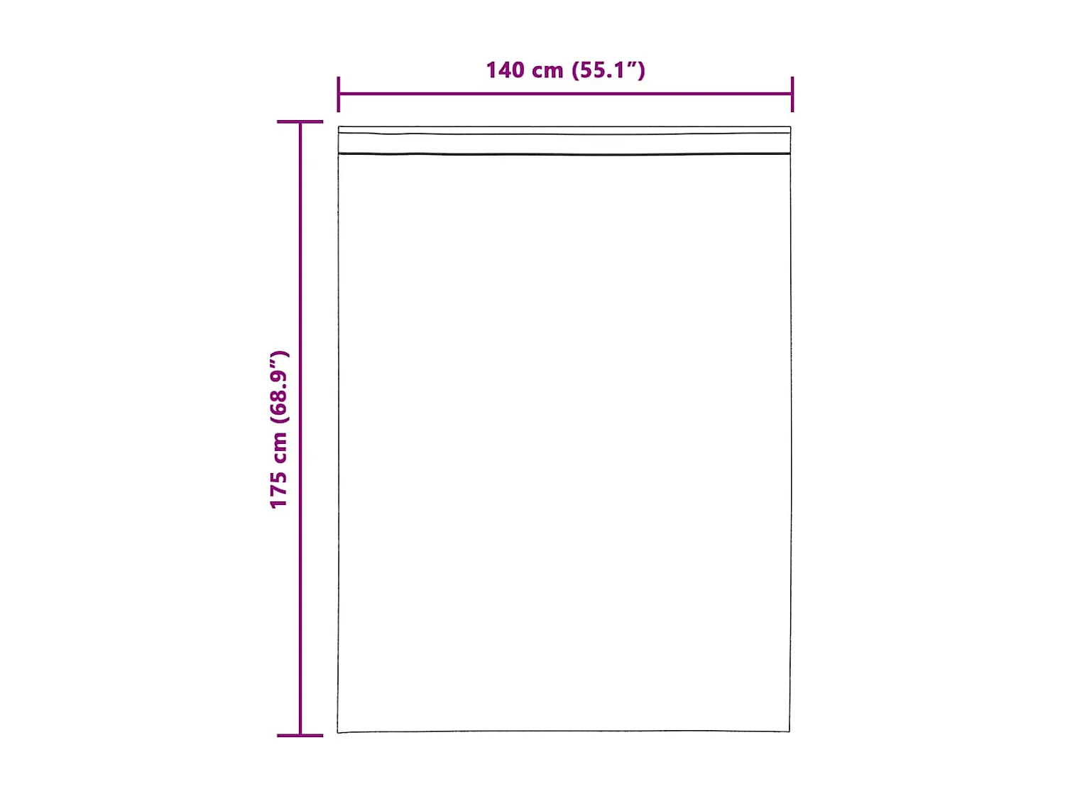 Voile Gardinen mit Schlaufen 2 Stk. weiß 140x175 cm