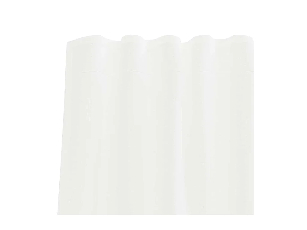 Cortinas de voile com laços 2 peças brancas 140x260 cm