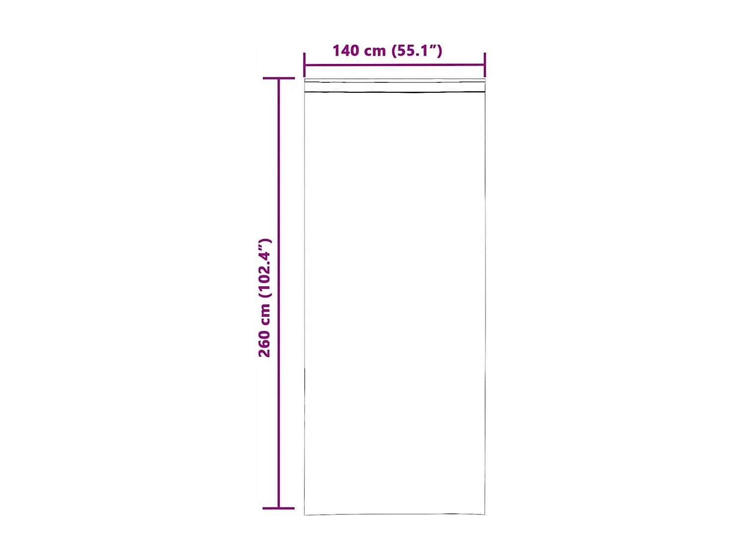 Cortinas de voile com laços 2 peças brancas 140x260 cm