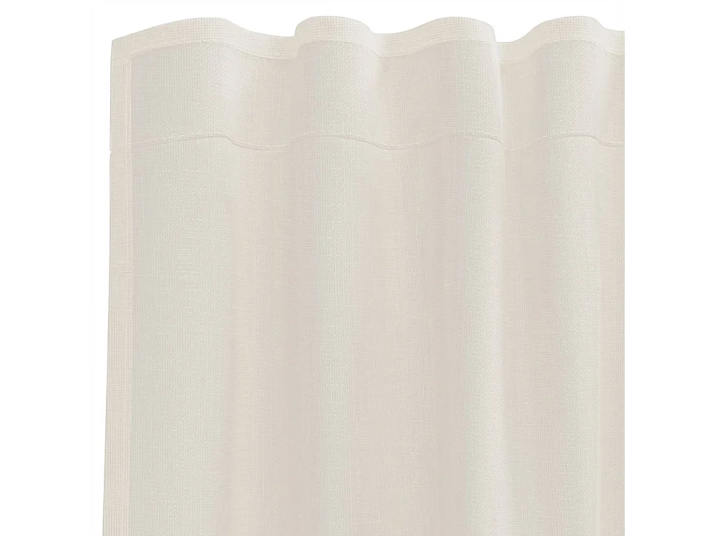 Rideaux en voile avec passants 2 pcs crème