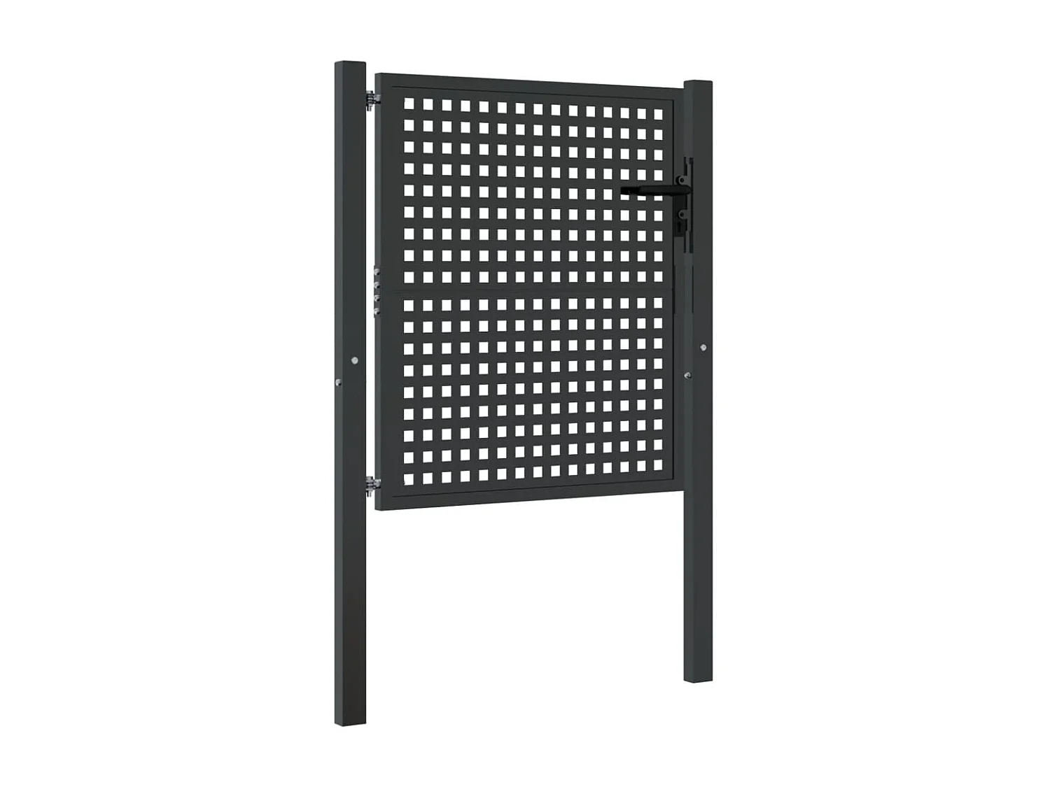 Portail de jardin anthracite 105x150 cm acier