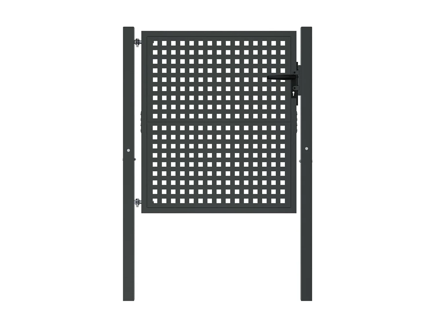 Portail de jardin anthracite 105x150 cm acier