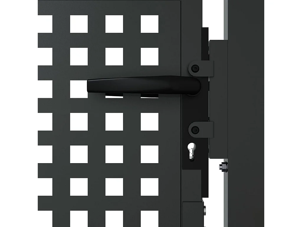 Portail de jardin anthracite 105x150 cm acier