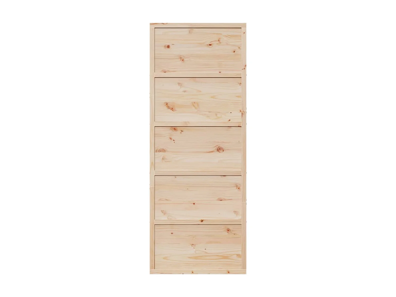Porta da fienile 80x208 cm in legno massello di pino