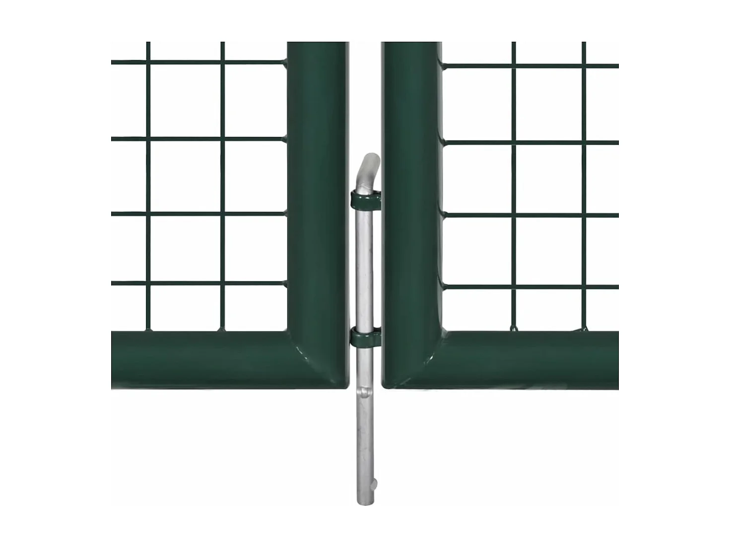 Stalen hekwerkpoort 306x150 cm Groen