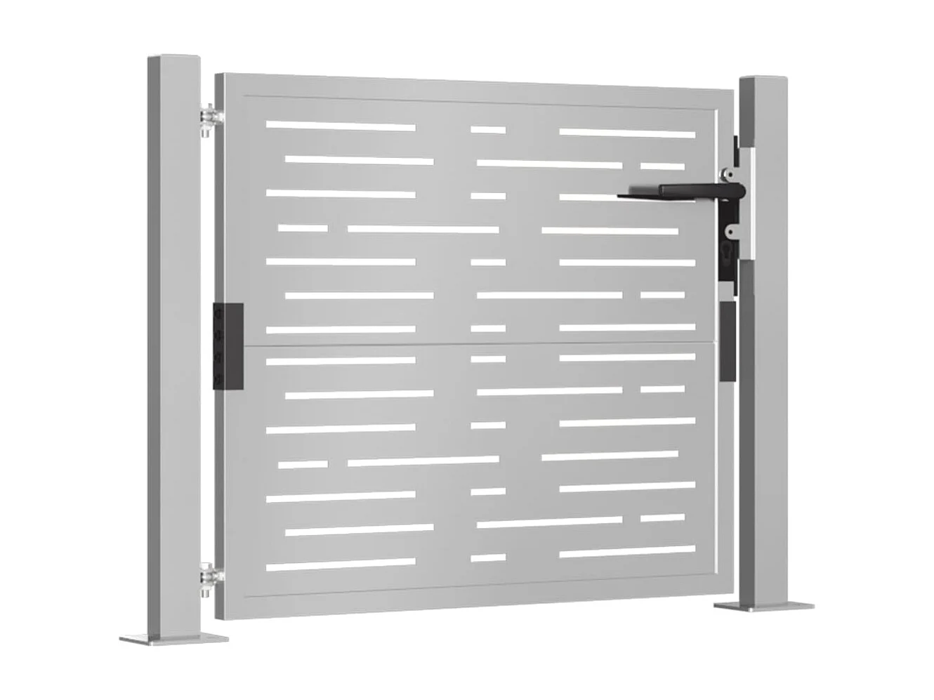 Portail de jardin 105x80 cm acier corten conception de carré