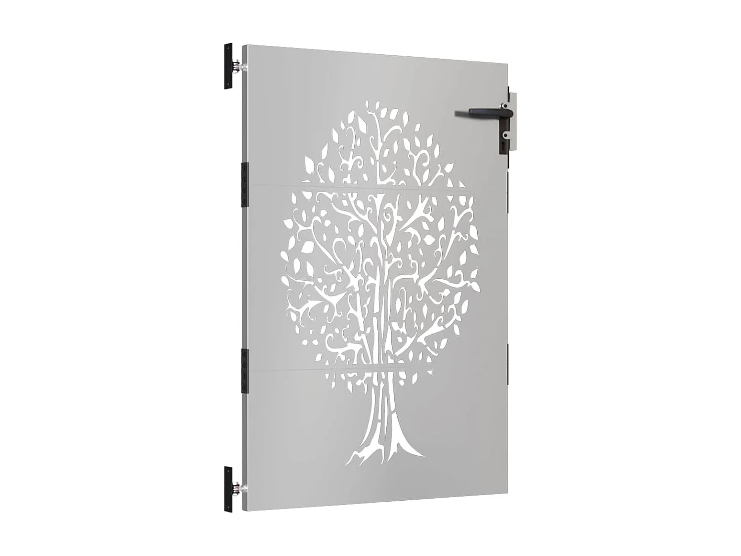 Portail de jardin 85x125 cm acier corten conception de l'arbre