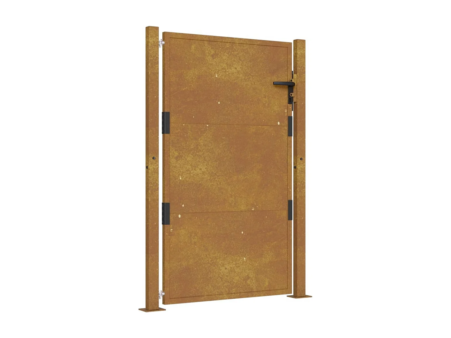 Portail de jardin 105x130 cm acier corten