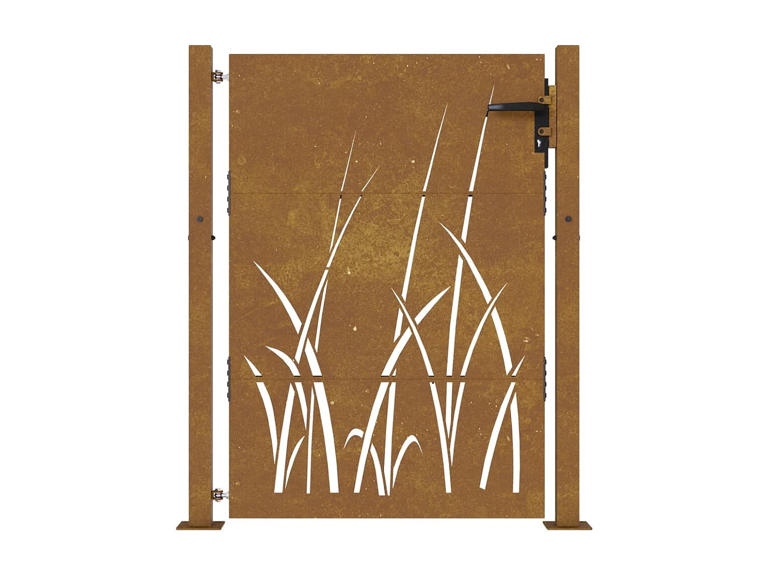 Gartentor 105x155 cm Cortenstahl Grasdesign