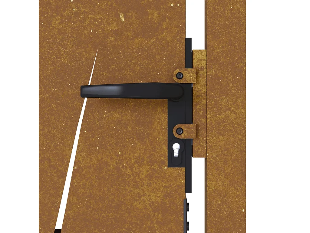 Gartentor 105x155 cm Cortenstahl Grasdesign