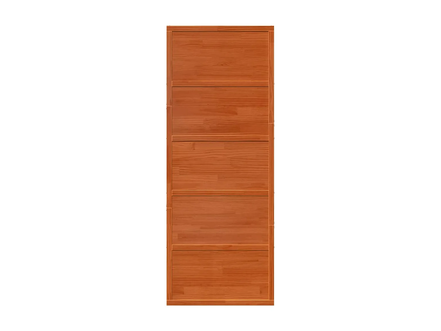 Porta de celeiro de cera marrom 80x208 cm madeira de pinho maciça
