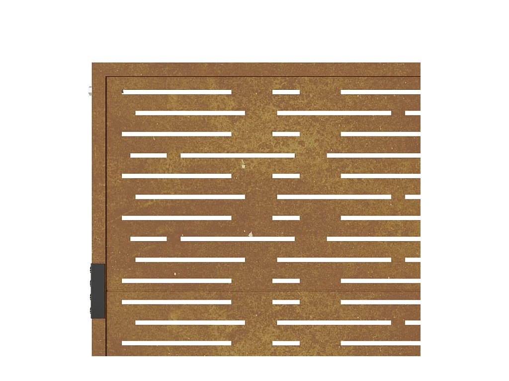 Portail de jardin 105x130 cm acier corten conception de carré