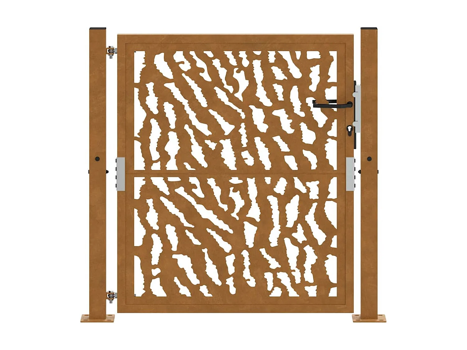 Porte jardin acier résistant aux intempéries conception tracés