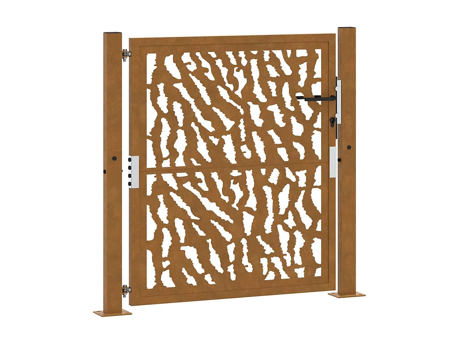 Weerbestendige stalen tuinpoort met traceerbaar design