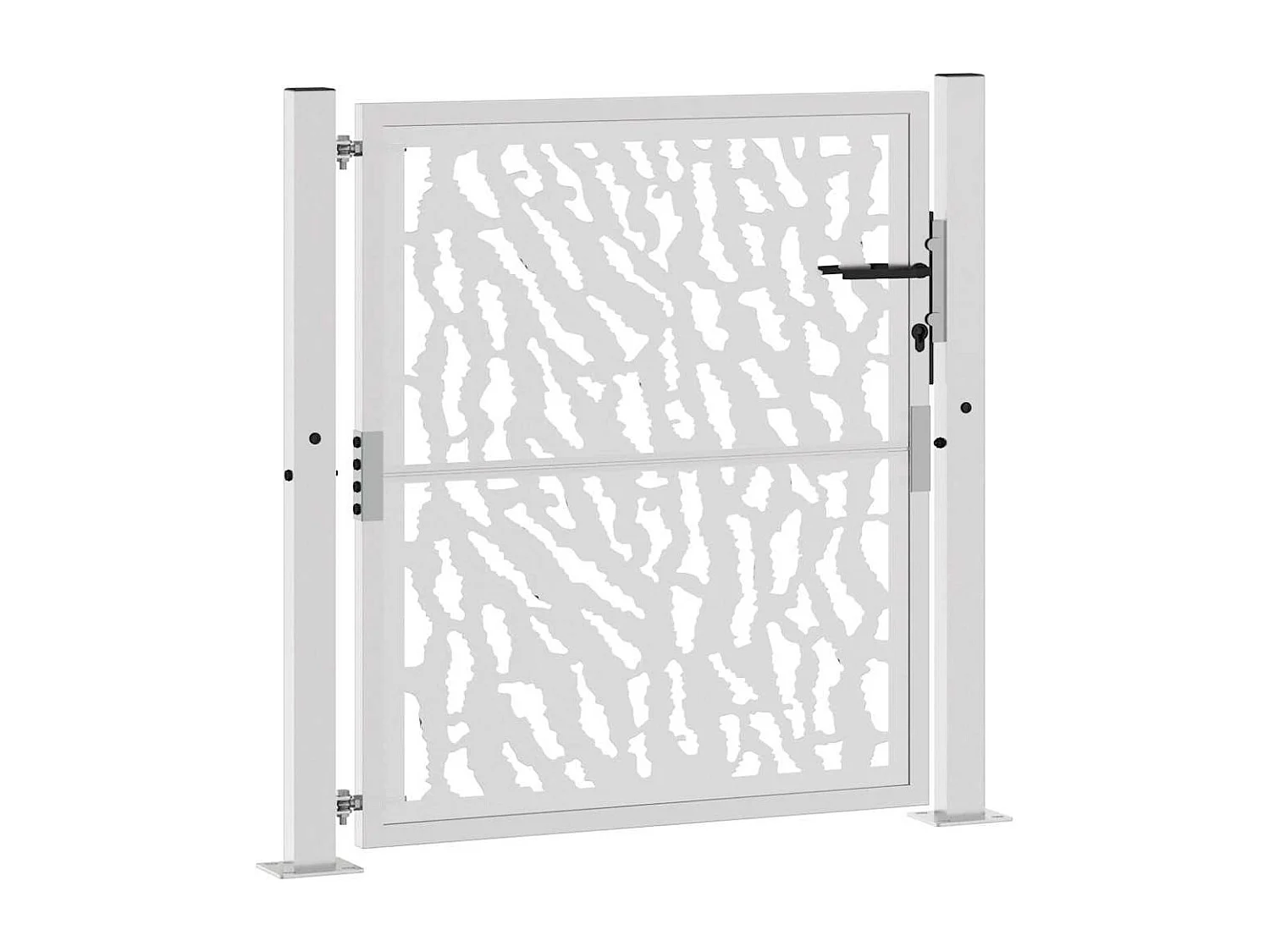 Weerbestendige stalen tuinpoort met traceerbaar design