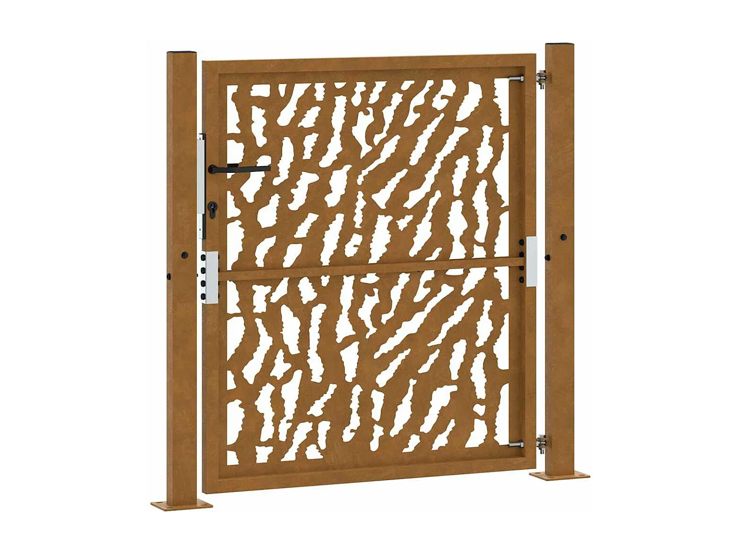 Weerbestendige stalen tuinpoort met traceerbaar design