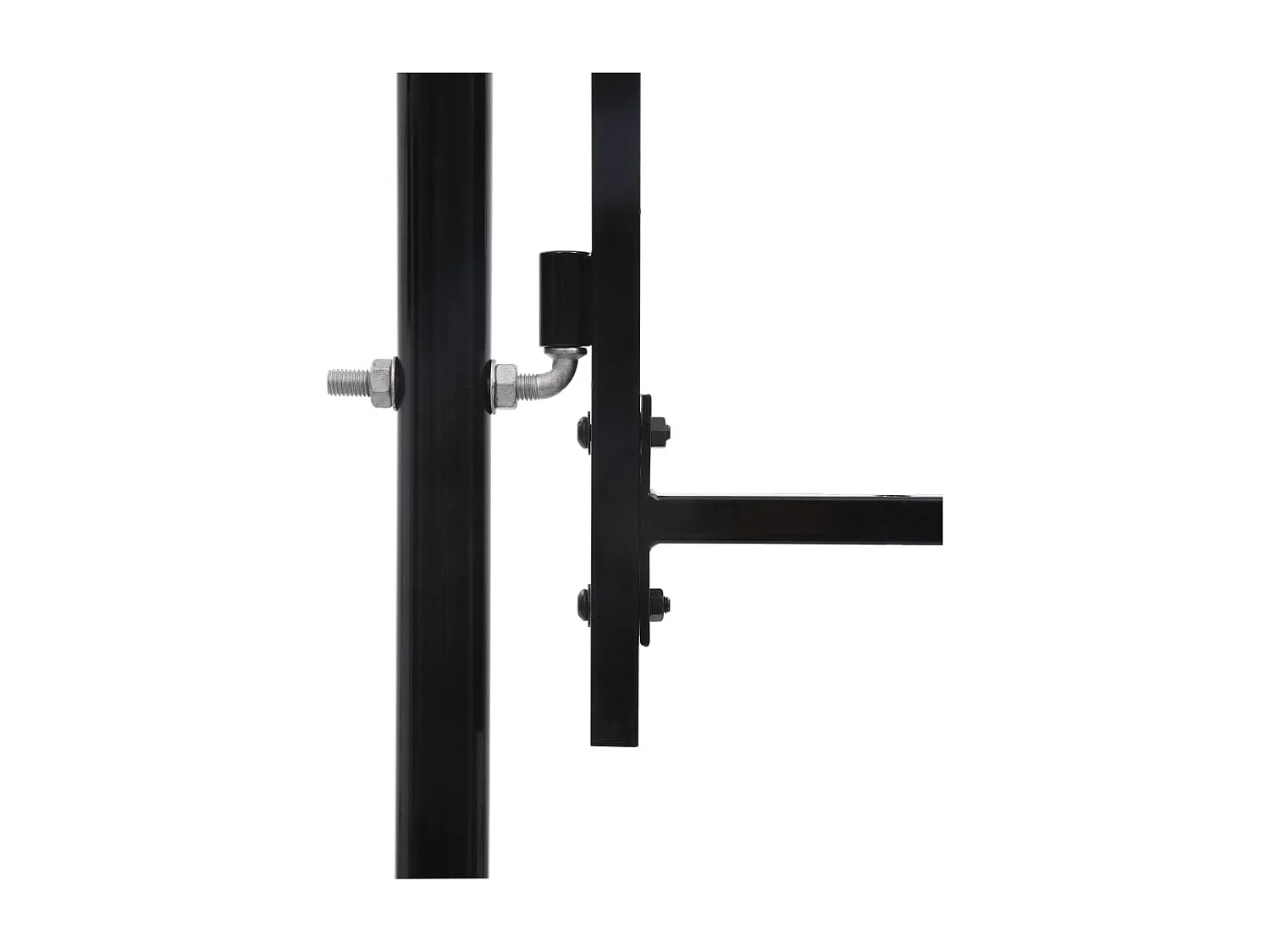 Portail de jardin Acier 1,75 x 4 m Noir