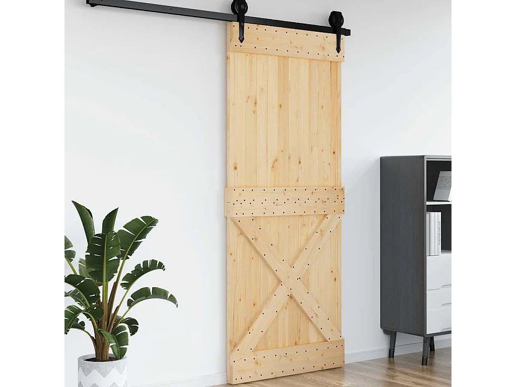 Porte NARVIK 95x210 cm bois massif de pin
