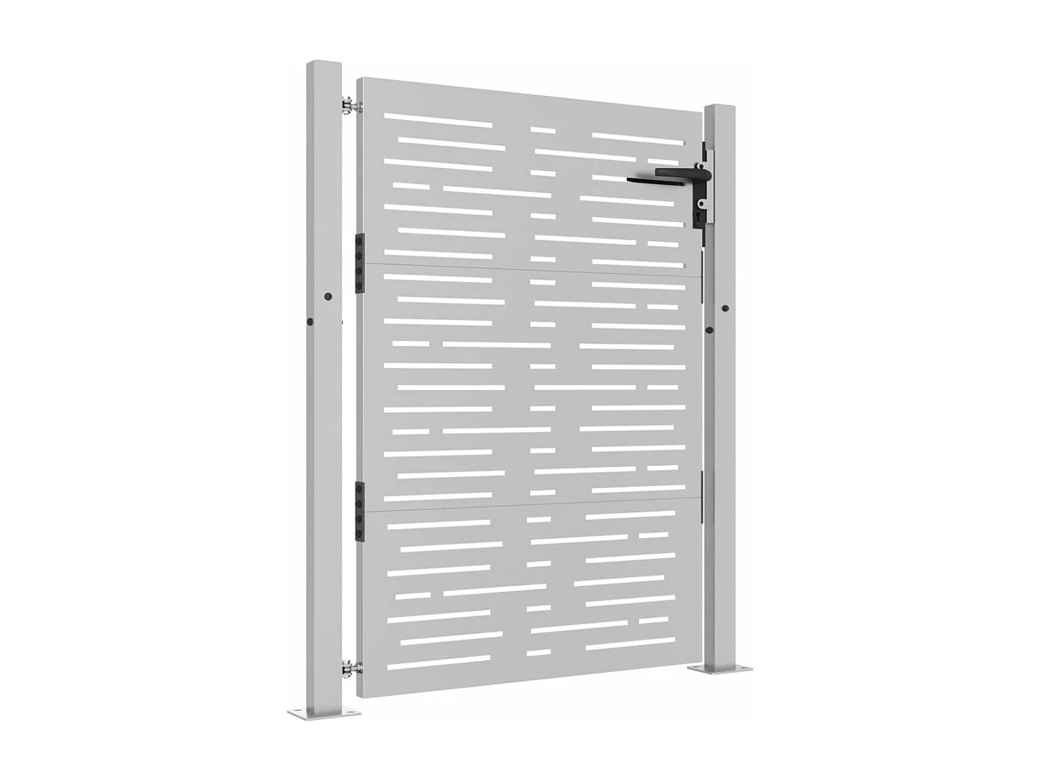 Portail de jardin 105x130 cm acier corten conception de carré