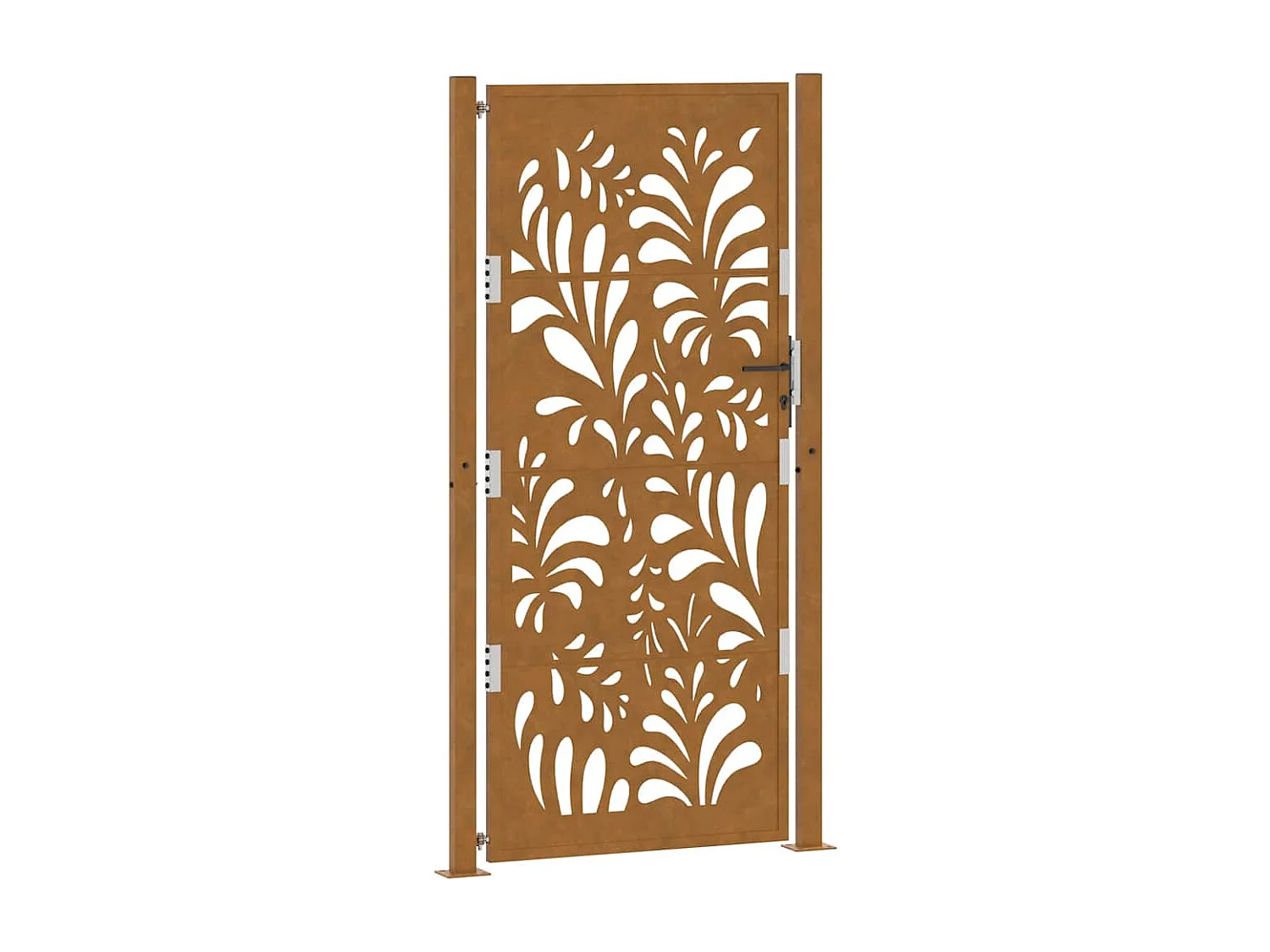 Porte de jardin acier résistant aux intempéries design vagues