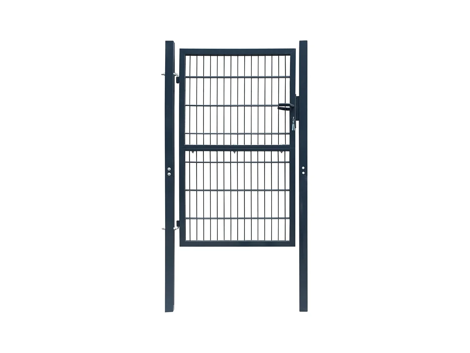 Portillon 2D (simple) Gris anthracite 106x210 cm