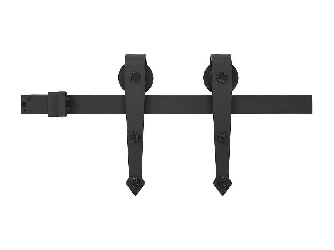 Porte coulissante et kit de quincaillerie 95x210 cm pin massif