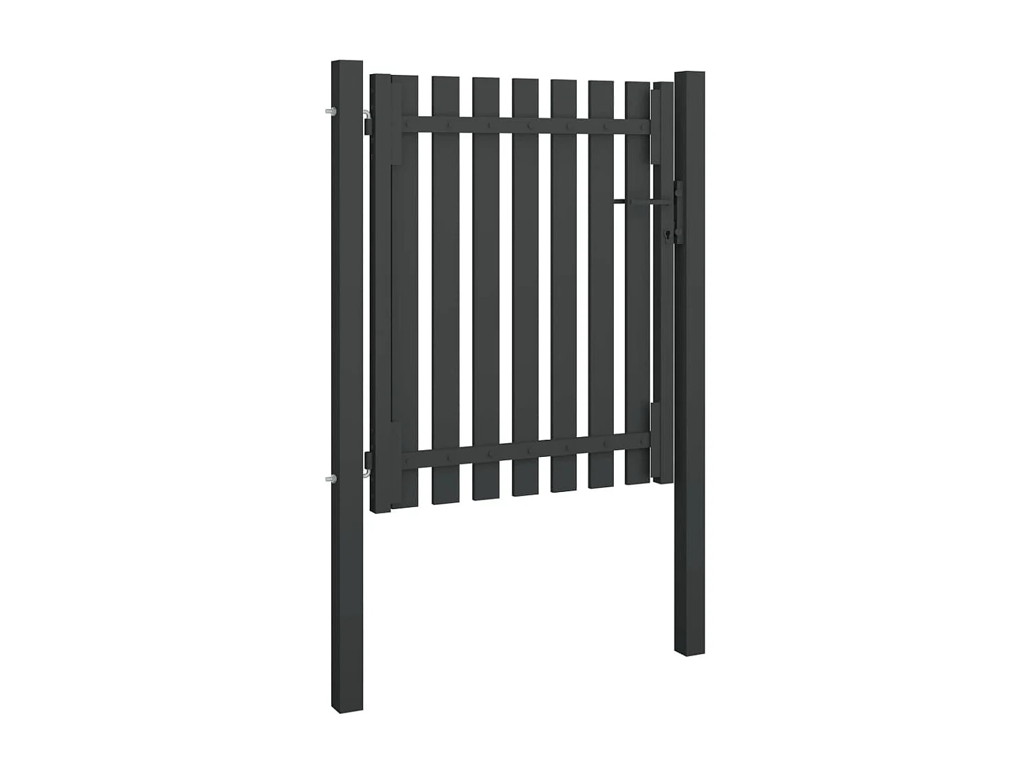 Portail de cl?ture de jardin Acier 1x1,5 m Anthracite