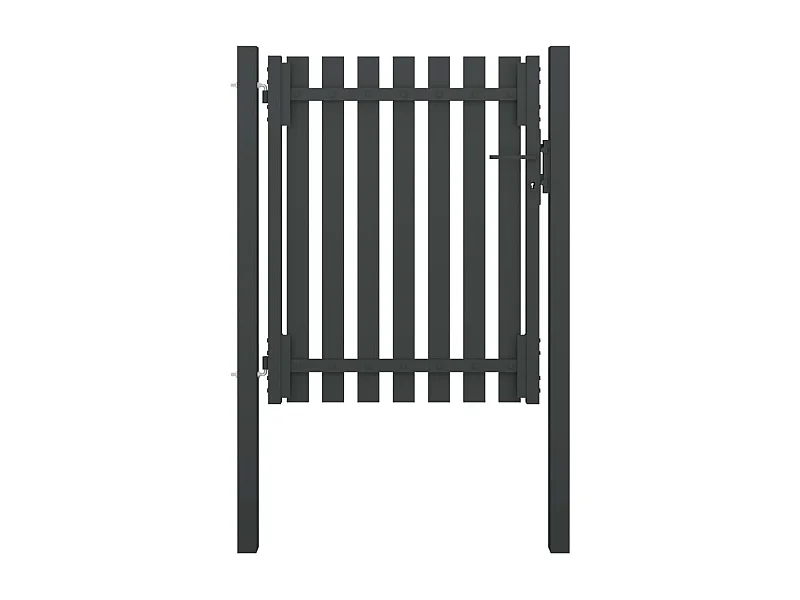 Portail de cl?ture de jardin Acier 1x1,5 m Anthracite