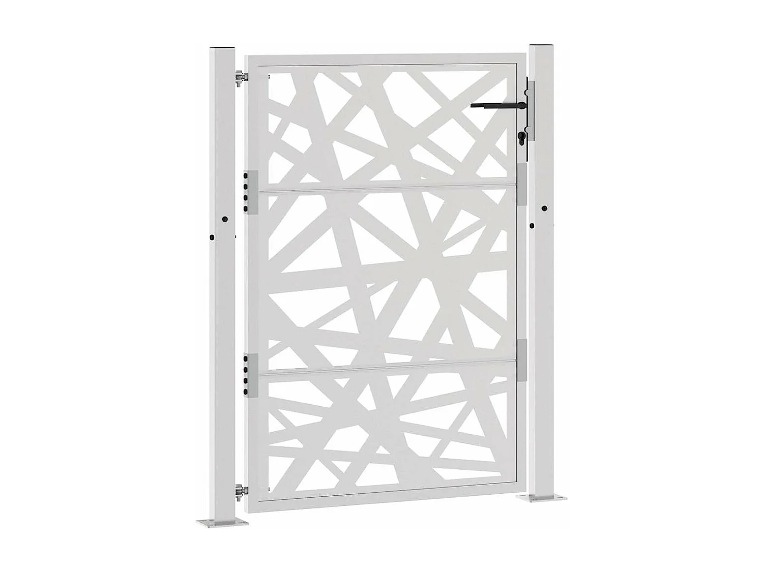 Porte de jardin acier résistant aux intempéries design lumière