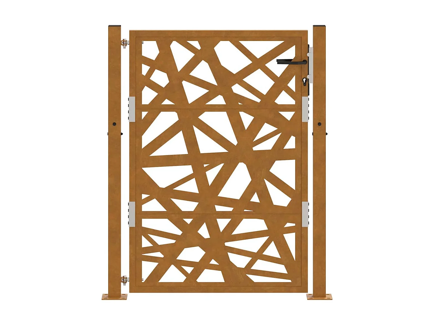 Porte de jardin acier résistant aux intempéries design lumière