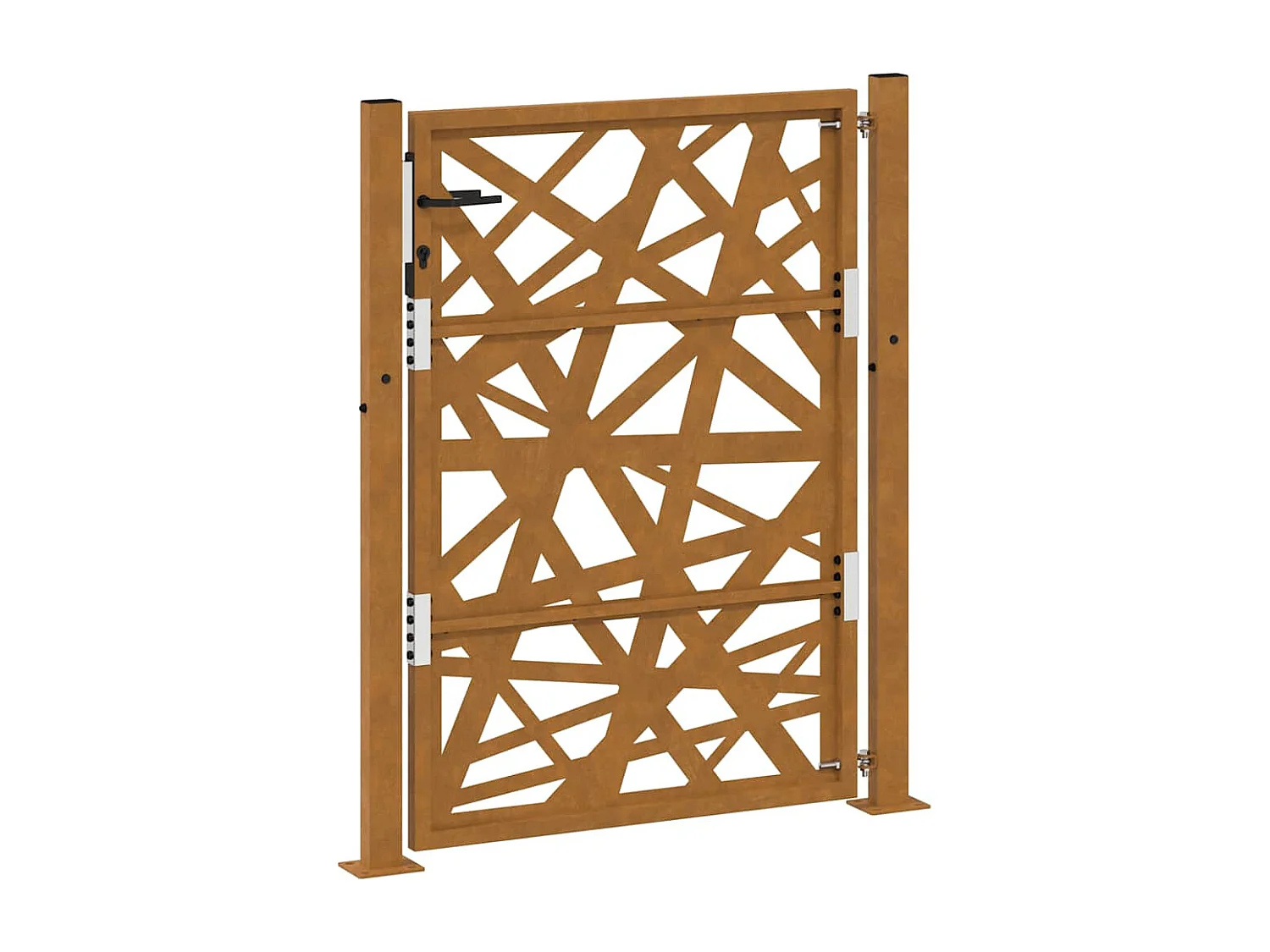 Porte de jardin acier résistant aux intempéries design lumière