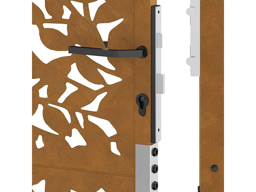 Weerbestendig stalen tuinpoortbladontwerp