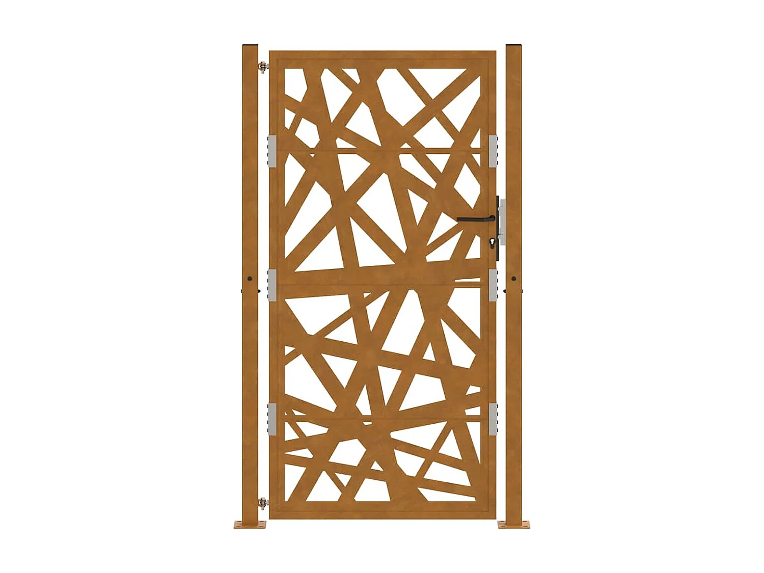 Porte de jardin acier résistant aux intempéries design lumière