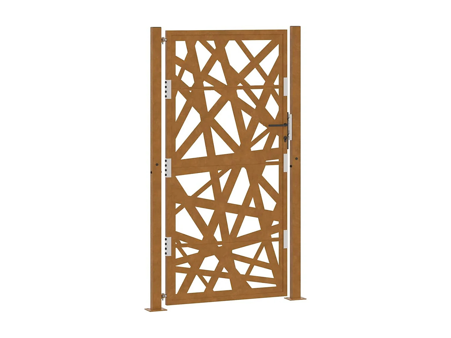 Porte de jardin acier résistant aux intempéries design lumière