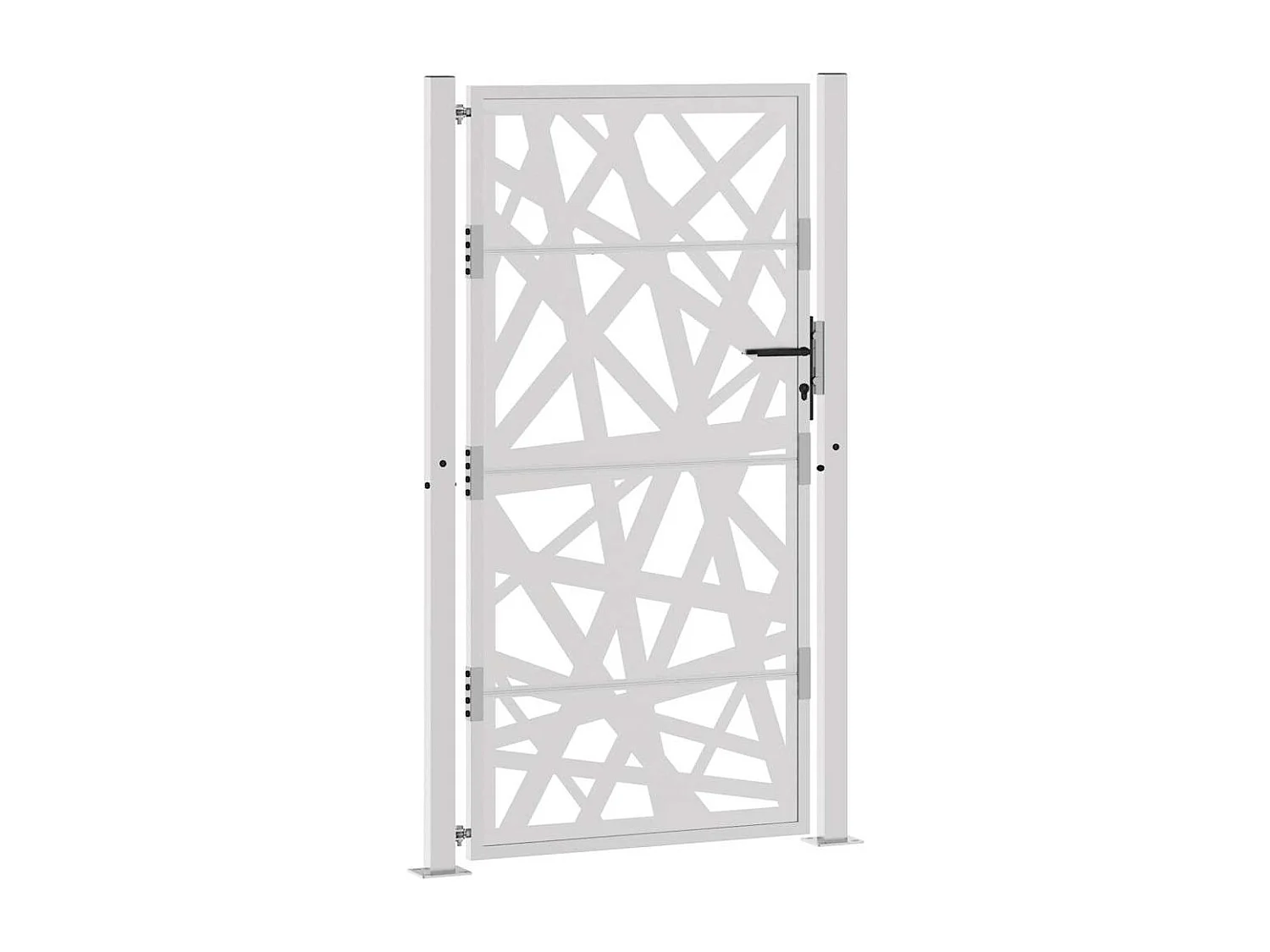 Porte de jardin acier résistant aux intempéries design lumière