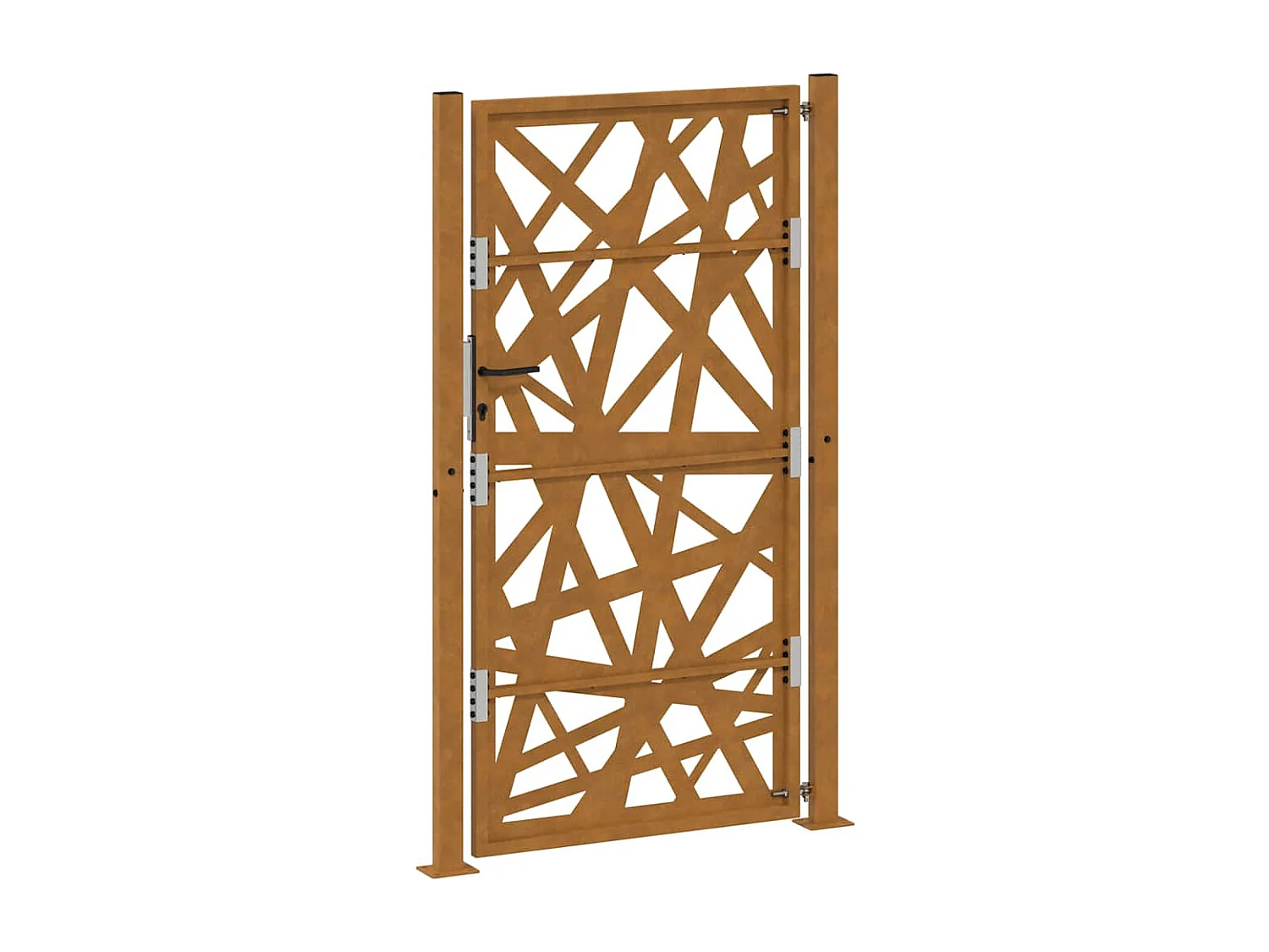 Porte de jardin acier résistant aux intempéries design lumière