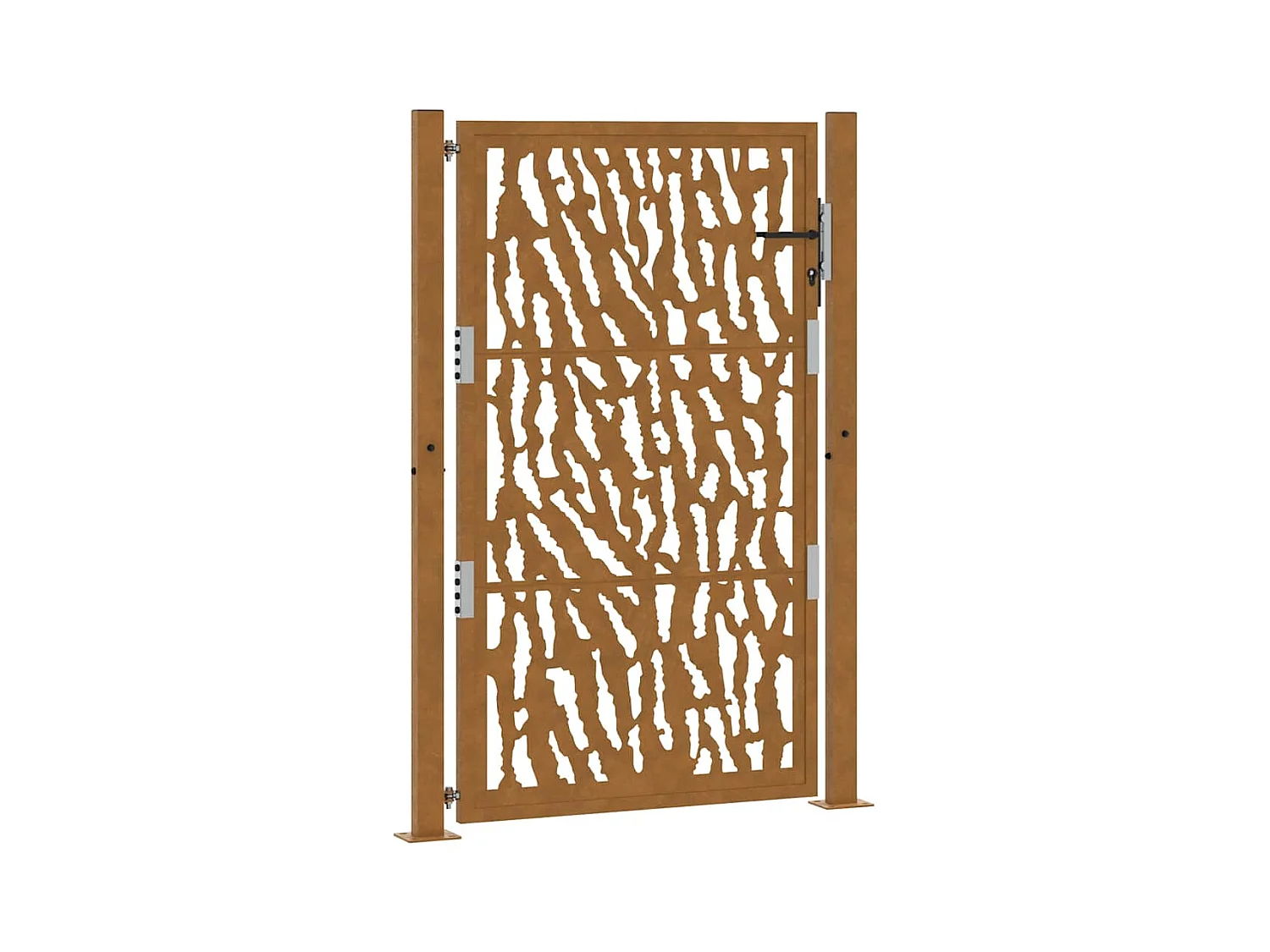 Weerbestendige stalen tuinpoort met traceerbaar design