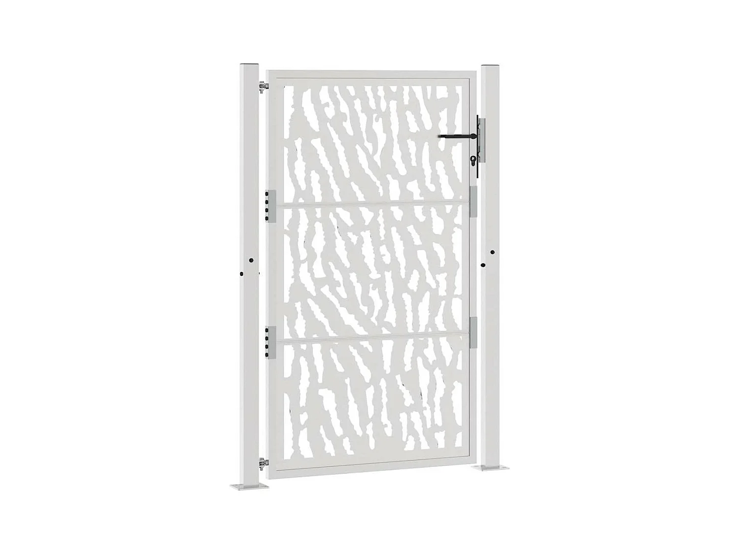 Weerbestendige stalen tuinpoort met traceerbaar design