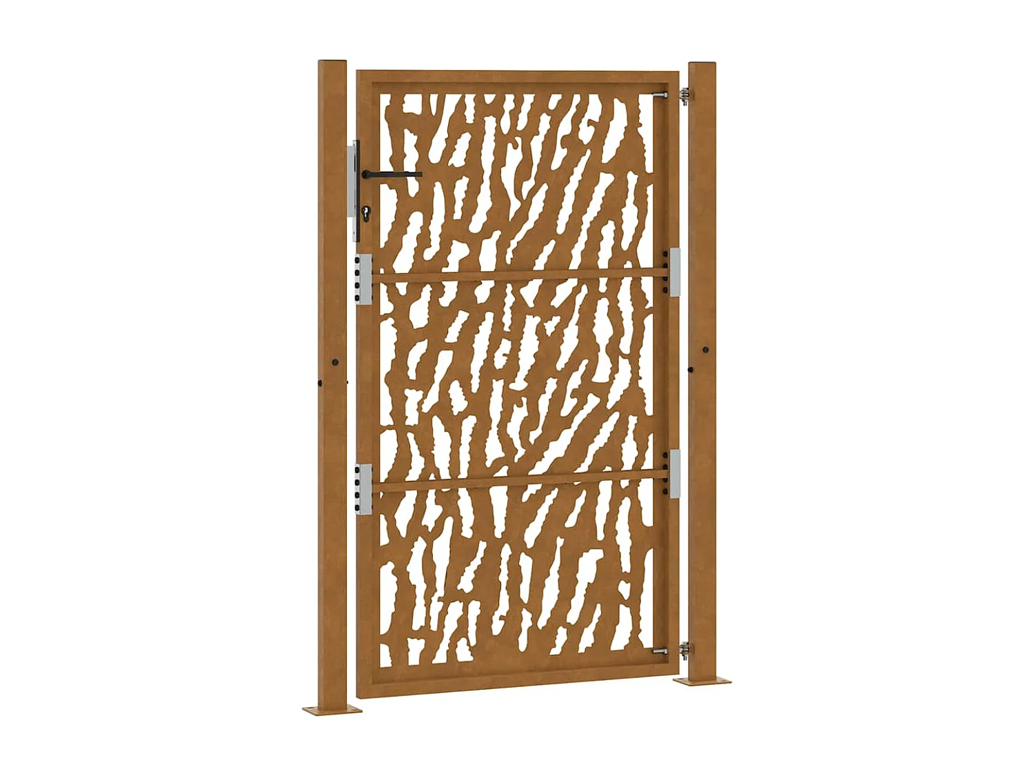 Weerbestendige stalen tuinpoort met traceerbaar design