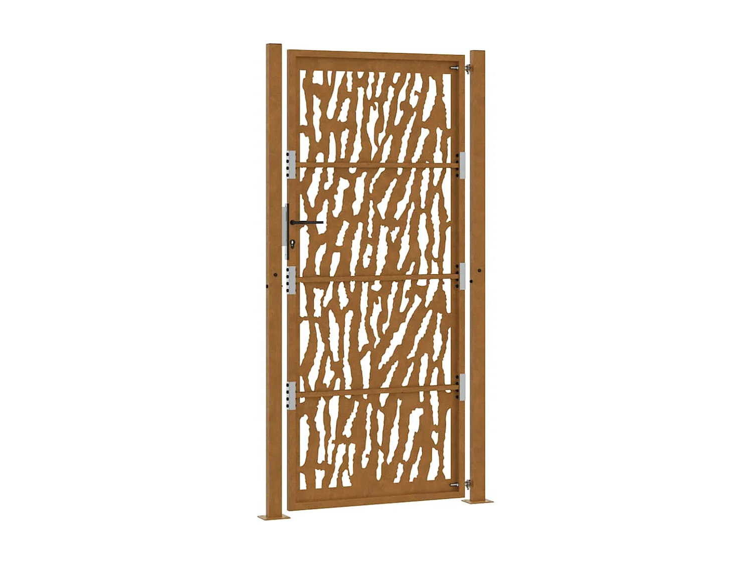 Weerbestendige stalen tuinpoort met traceerbaar design