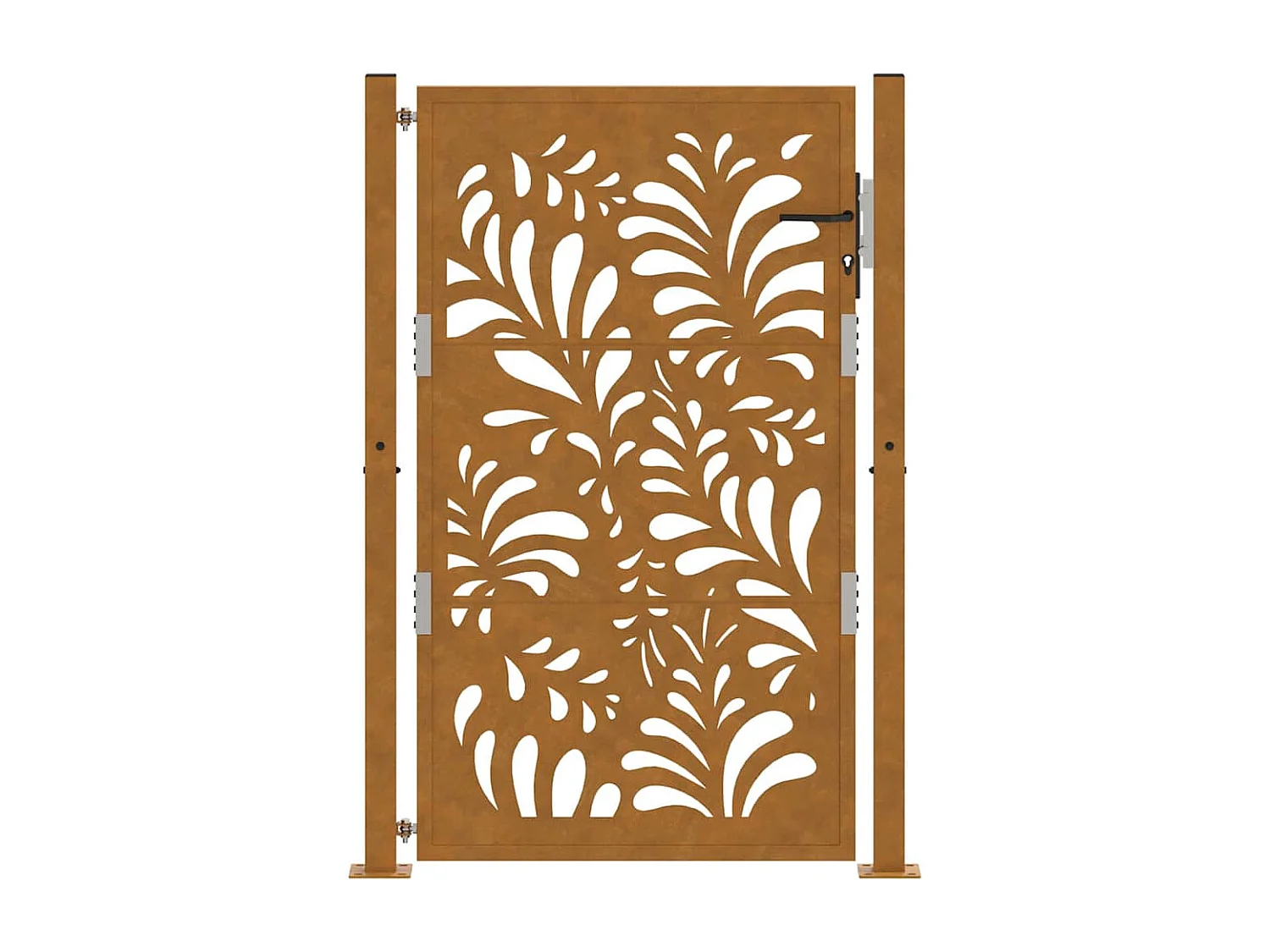 Porte de jardin acier résistant aux intempéries design vagues