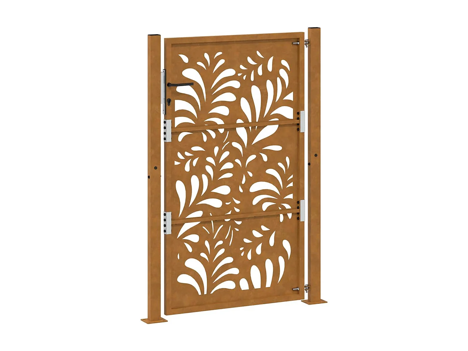 Porte de jardin acier résistant aux intempéries design vagues