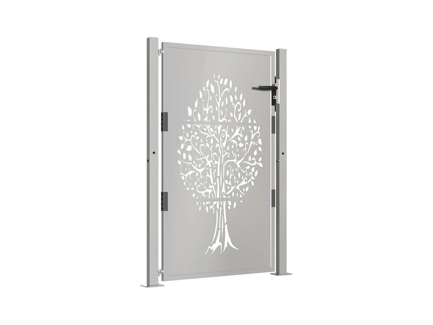 Portail de jardin 105x155 cm acier corten conception de l'arbre