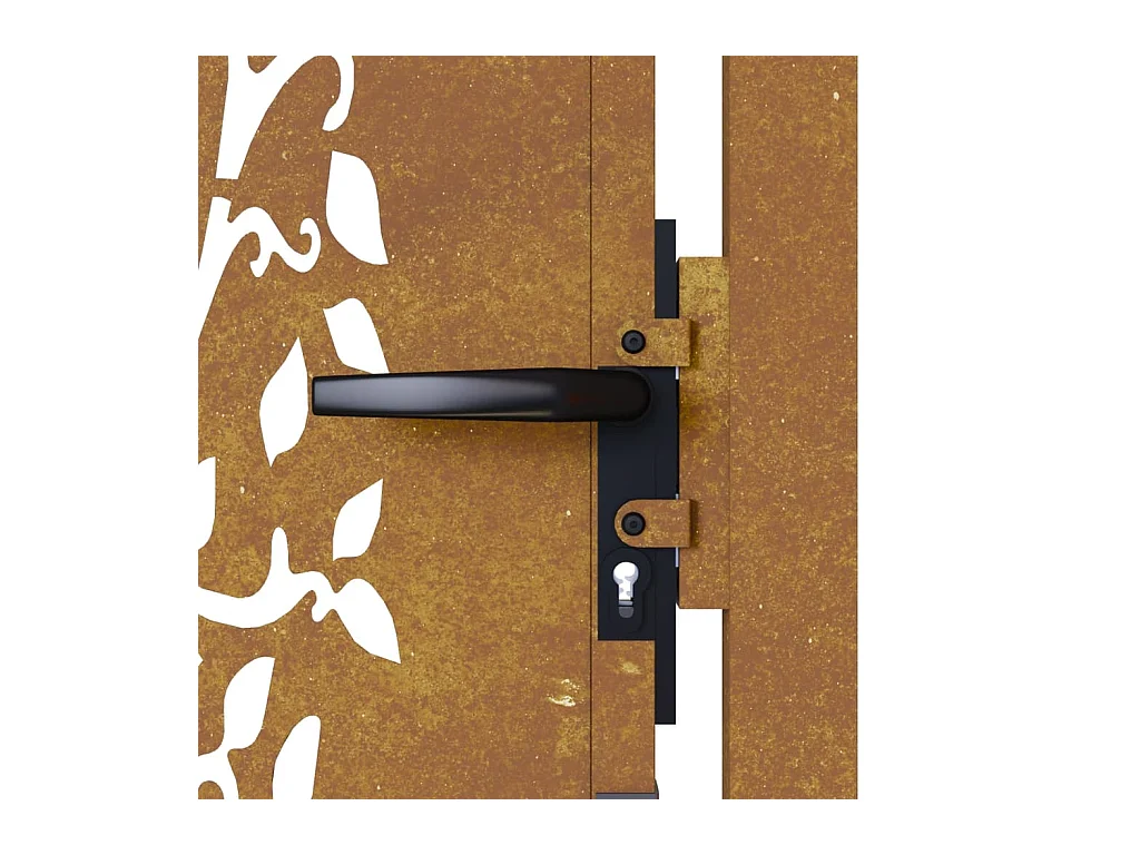 Portail de jardin 105x155 cm acier corten conception de l'arbre