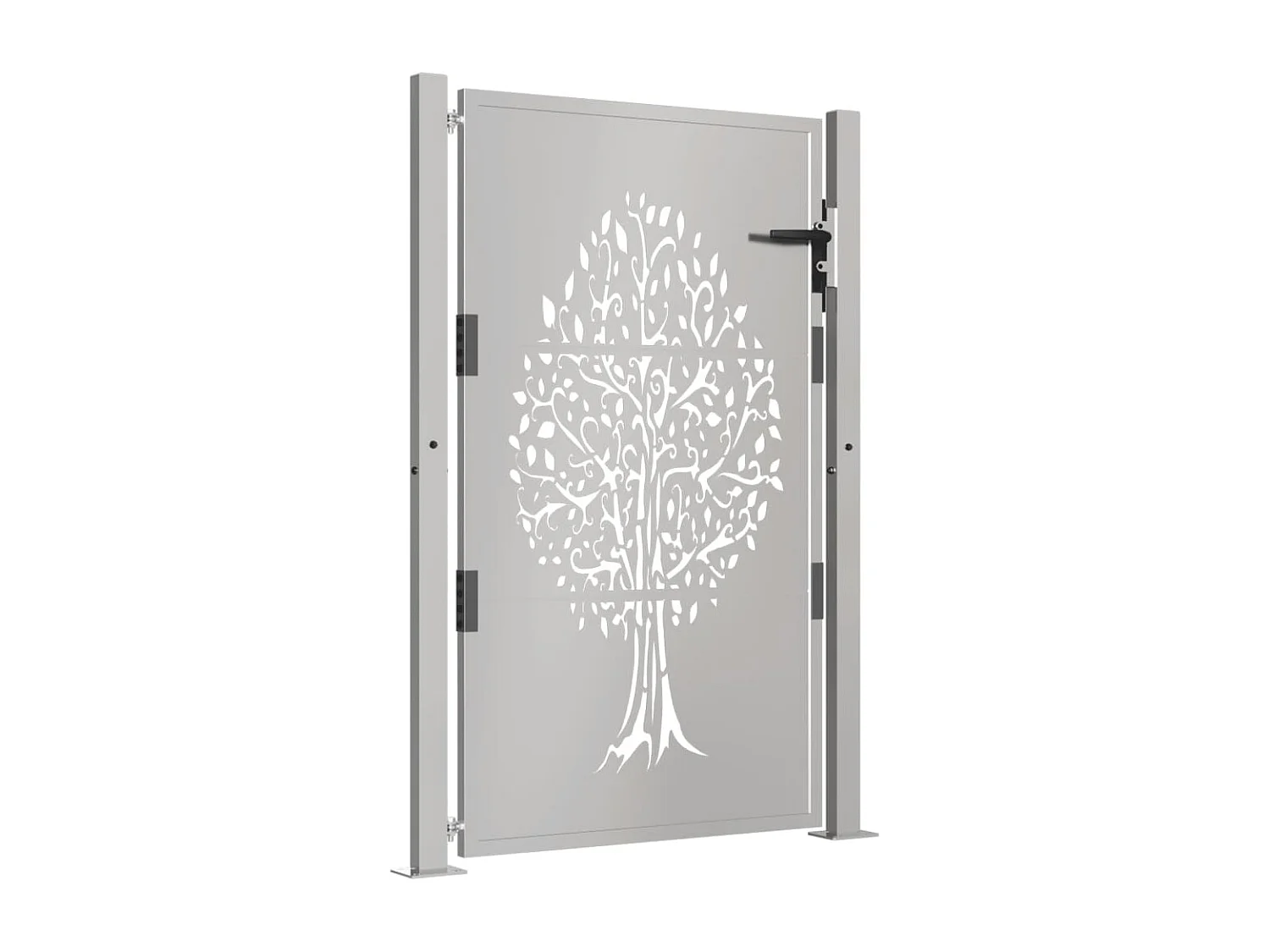 Portail de jardin 105x155 cm acier corten conception de l'arbre