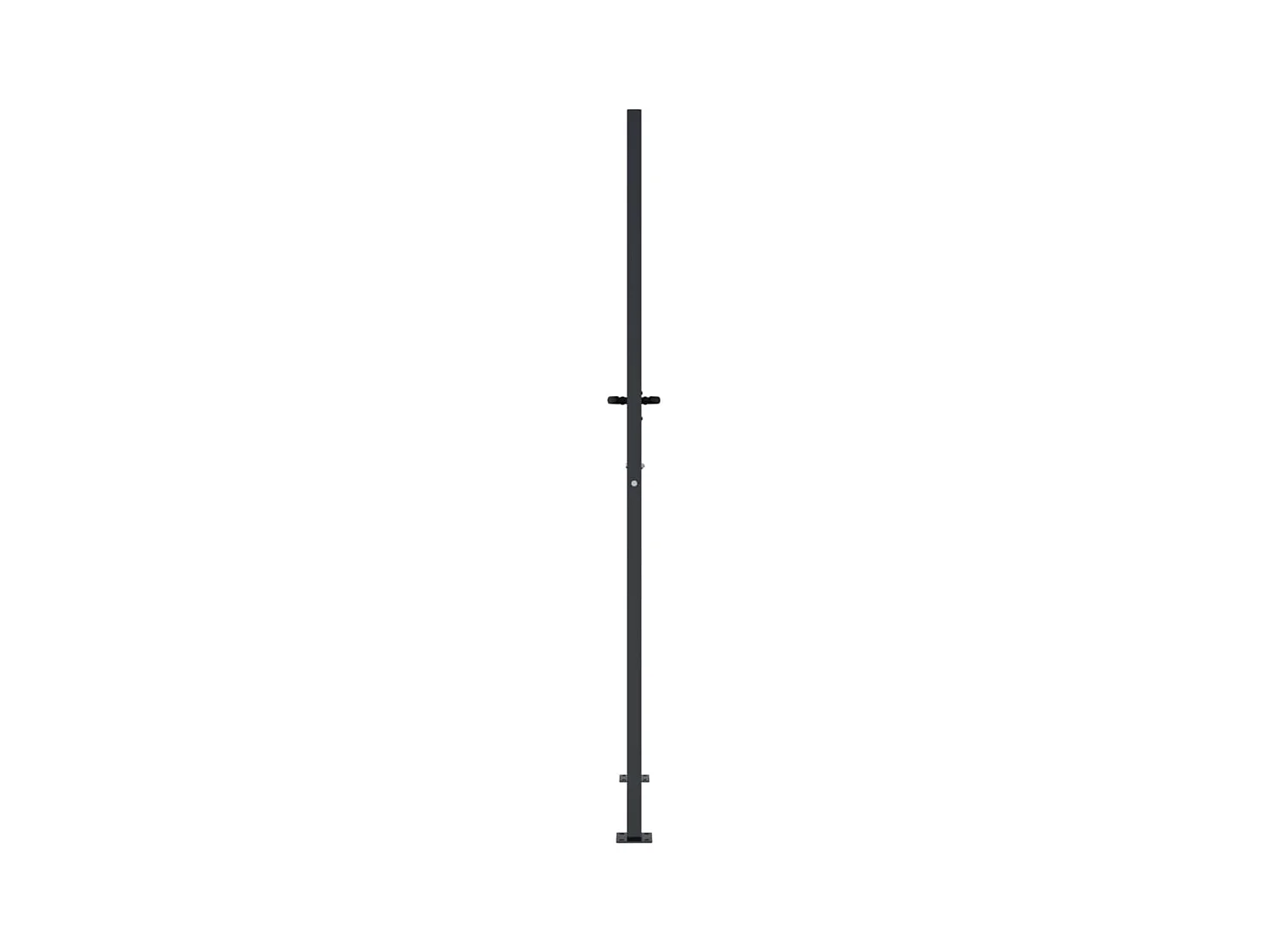 Portail de jardin anthracite 105x180 cm acier design de bambou