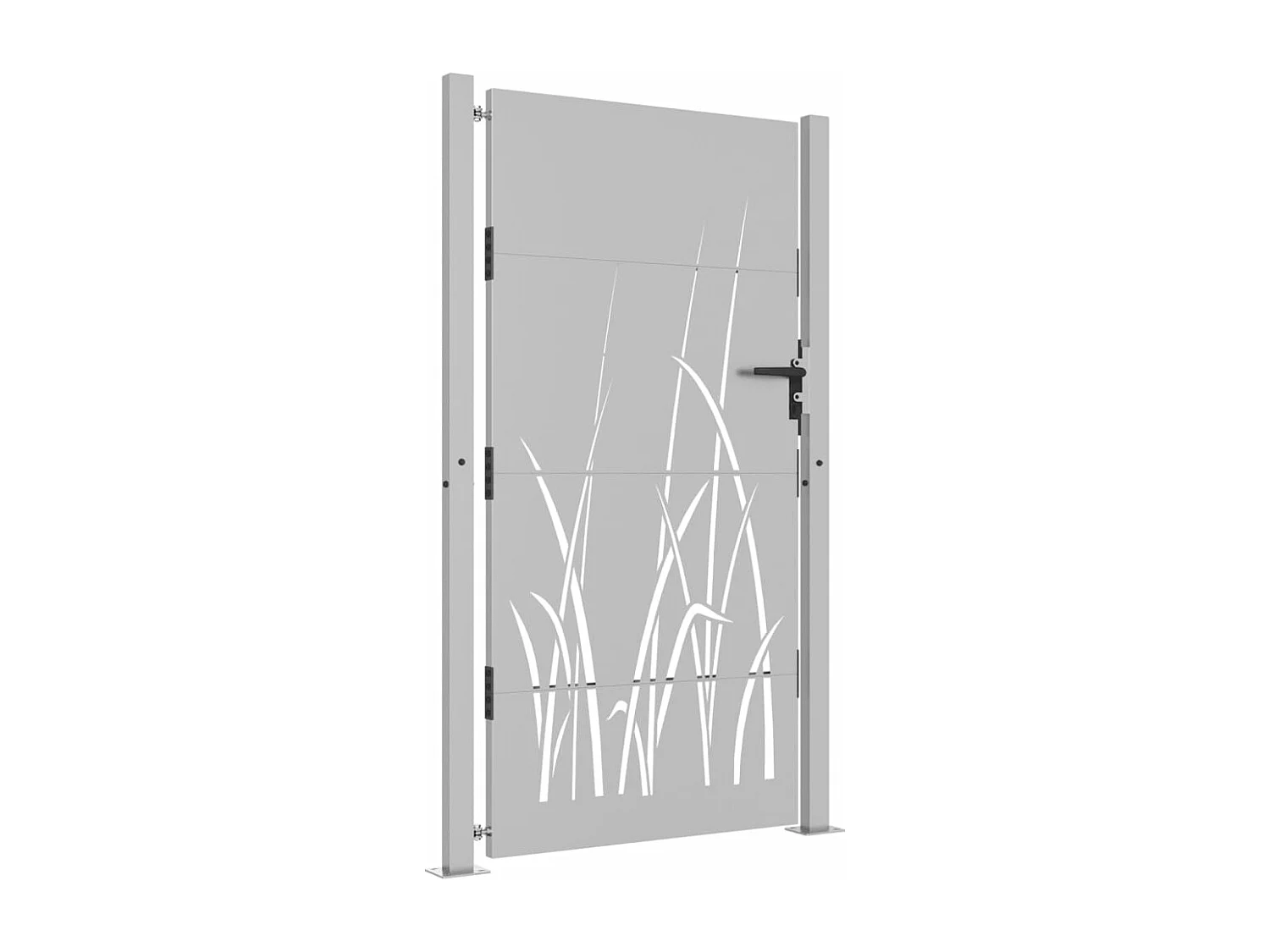 Gartentor 105x205 cm Cortenstahl Grasdesign