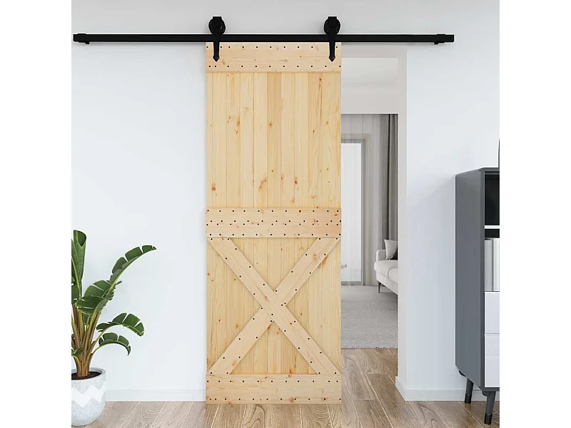 Porte NARVIK 85x210 cm bois massif de pin
